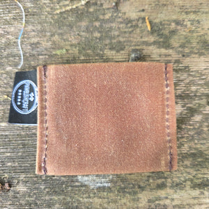Handcrafted Waxed Canvas Coin Slips
