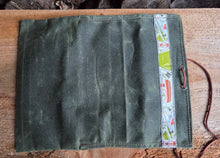 Waxed Canvas Roll Up Pouch with Camping Trim