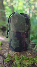 Woodland Camo Cedar Bucket Bag with Outside Pockets Limited Edition