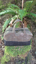 Small Utility Waxed Canvas Duffle – Brown and Black