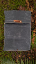 Waxed Canvas Roll Up Pouches with Vintage Wool Lining