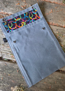 Rugged Waxed Canvas Two Snap Notebook Pouch  Built Bigger for the Trail