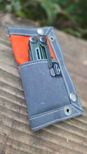 EDC Waxed Canvas Travel Tray with Orange