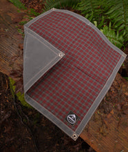 Jr Groundcloth – Slate Waxed Canvas and Vintage Wool Combo