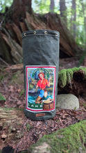 Take Me to the Lake Tall Waxed Canvas Bucket Bag
