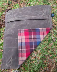 Waxed Canvas and Sturdy Flannel Pillow Bag