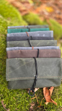 Vintage Wool Roll Up Pouch