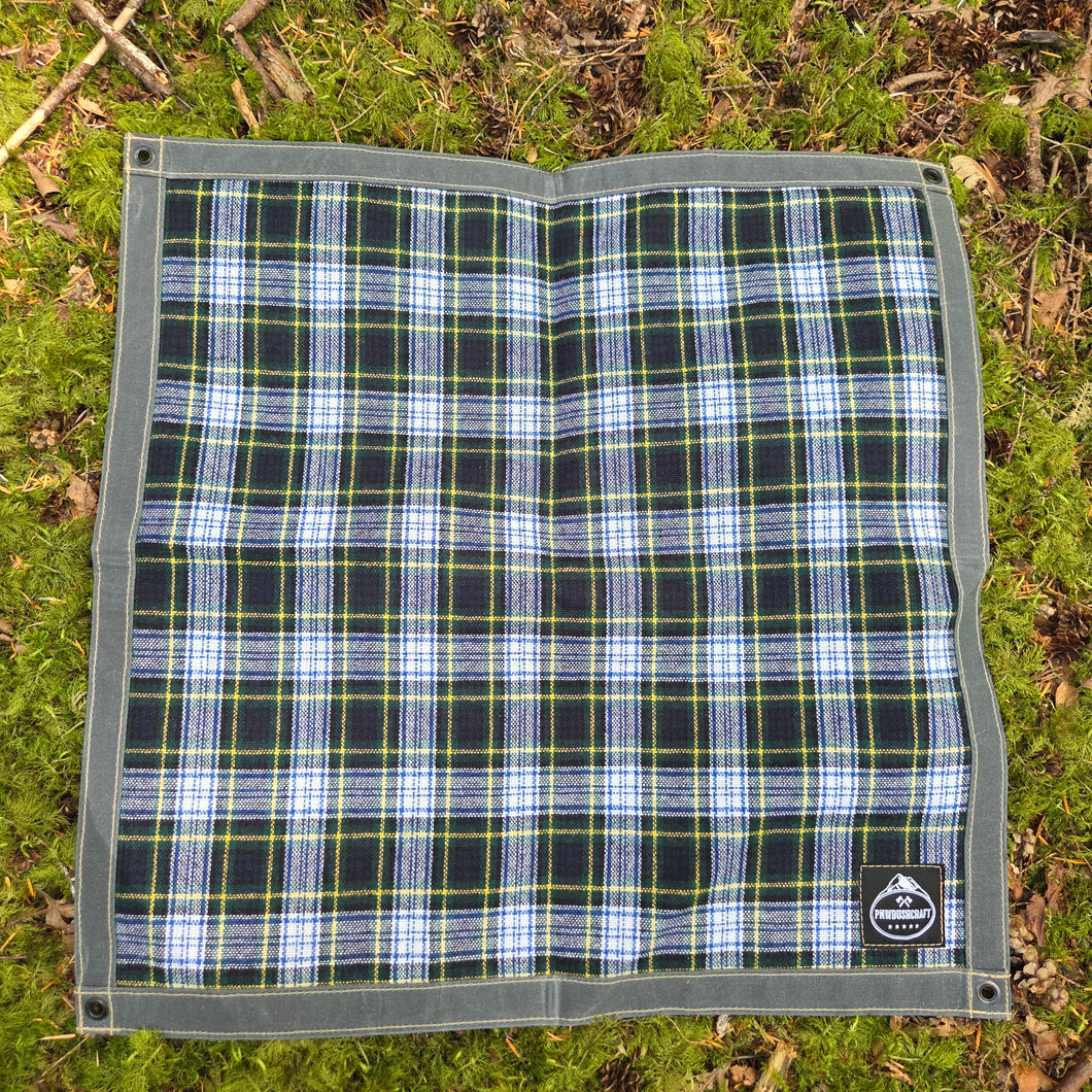 Wool and Waxed Canvas Junior Ground Cloth for Bushcraft
