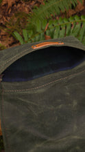 Waxed Canvas Roll Up Pouches with Vintage Wool Lining
