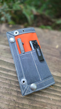 EDC Waxed Canvas Travel Tray with Orange