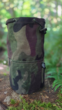 Woodland Camo Cedar Bucket Bag with Outside Pockets Limited Edition