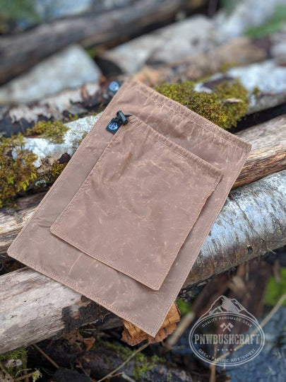 lightweight waxed canvas food sacks by PNWBUSHCRAFT