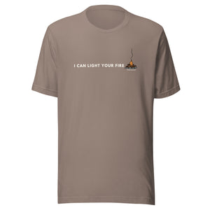 I can light your fire Unisex t-shirt by PNWBUSHCRAFT