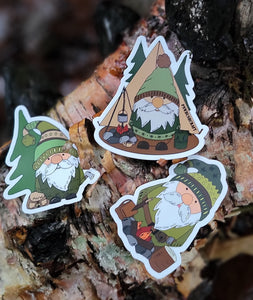 Bushcraft Adventure Gnome Stickers