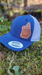 Adventure Gnomes Leather Patch on Trucker Snapback Hat