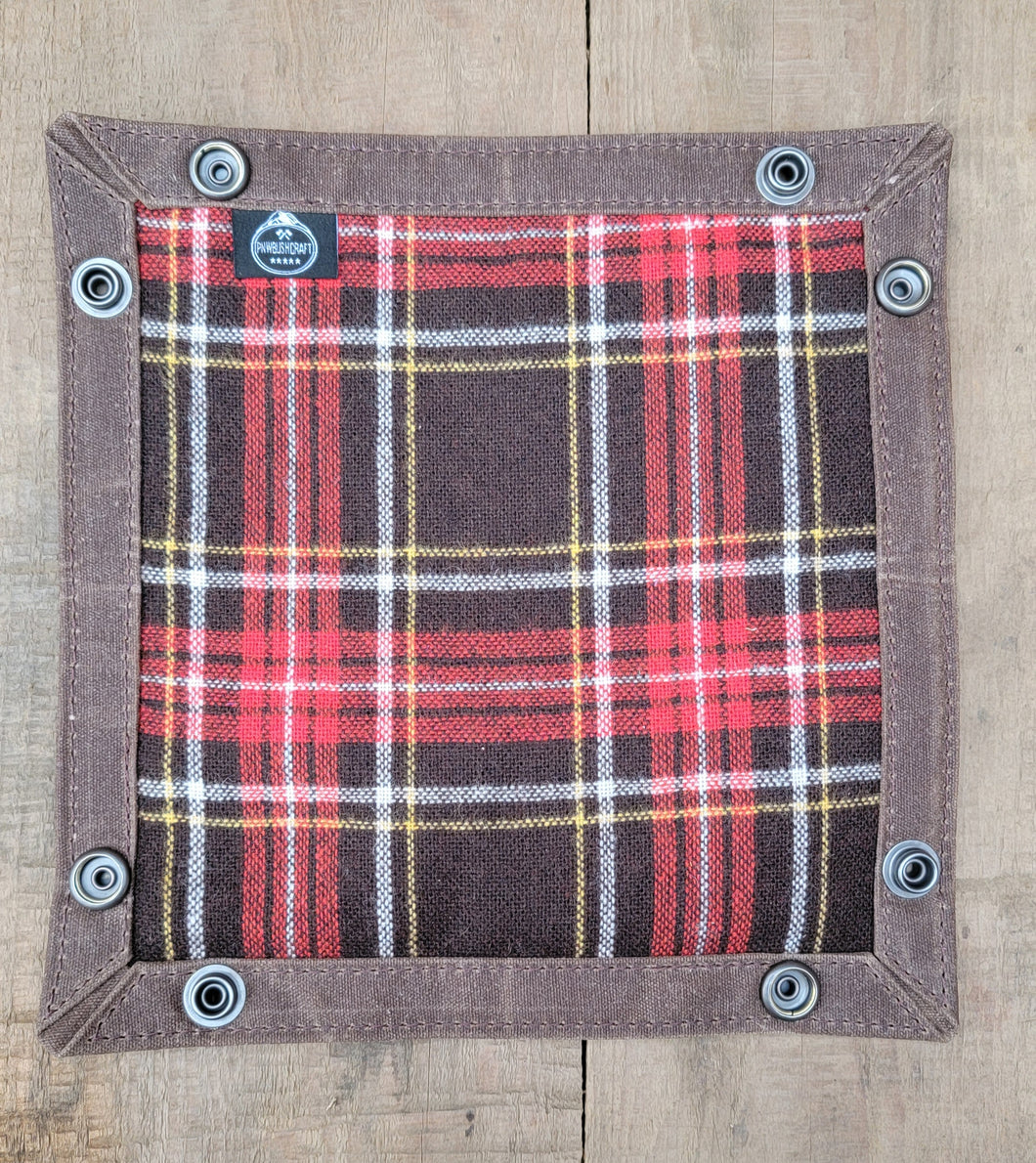 Vintage Wool and Waxed Canvas Small Travel Tray for your Gear or EDC