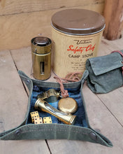 Vintage Wool and Waxed Canvas Small Travel Tray for your Gear or EDC