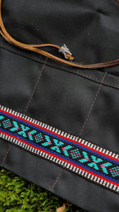 The Birch Waxed Canvas Knife Roll Up with Vintage Trim