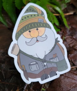 Kerry the Keeper Adventure Gnome Vinyl Sticker Free Shipping