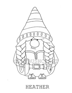 The Adventure Gnomes Coloring Book Volume 1 Printable Digital Download