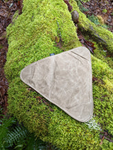 Handcrafted Waxed Canvas Tripod Seat: Your Portable Woodland Seat