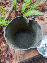 Waxed Canvas Bucket Bag