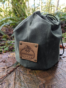 Waxed Canvas Bucket Bag