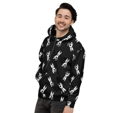 Death Bunny All Over Unisex Hoodie