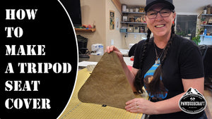 How to Make a Waxed Canvas Tripod Seat Cover Instructions Digital Download