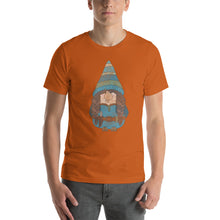 Heather the Happy Adventure Gnome Unisex t-shirt