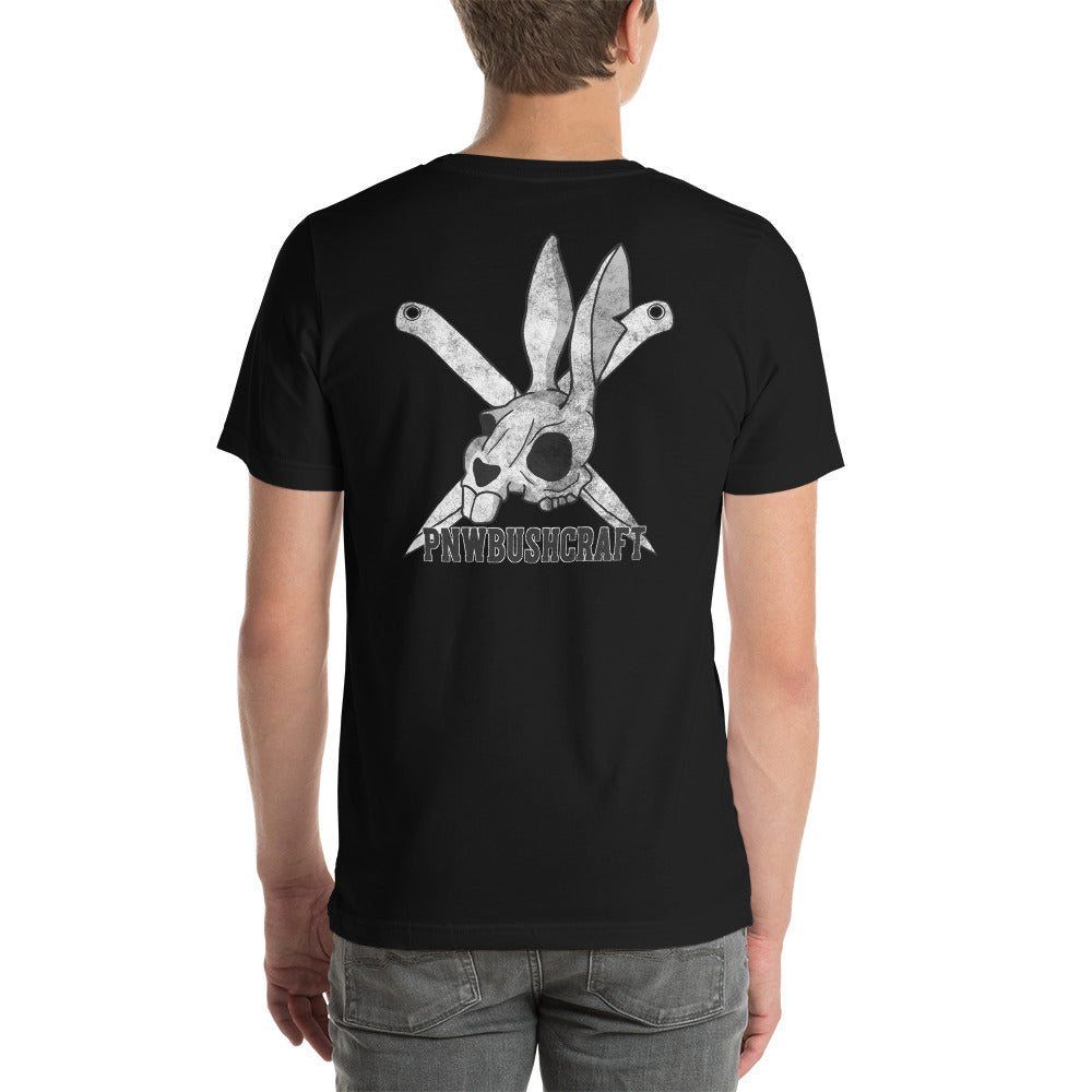 Death Bunny and Blades Unisex t-shirt